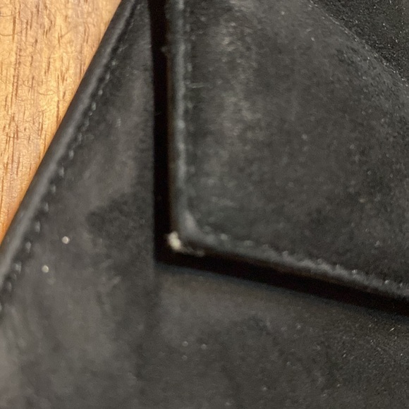 Vtg - Ro-el purse - crossbody handbag - black velvet/leather a made in Montreal - Picture 8 of 8